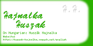 hajnalka huszak business card
